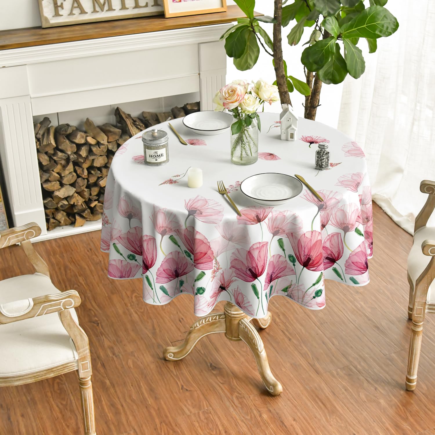 Artoid ode Tulpe Lavendel Frühling 4er Set Platzsets, Saisonaler