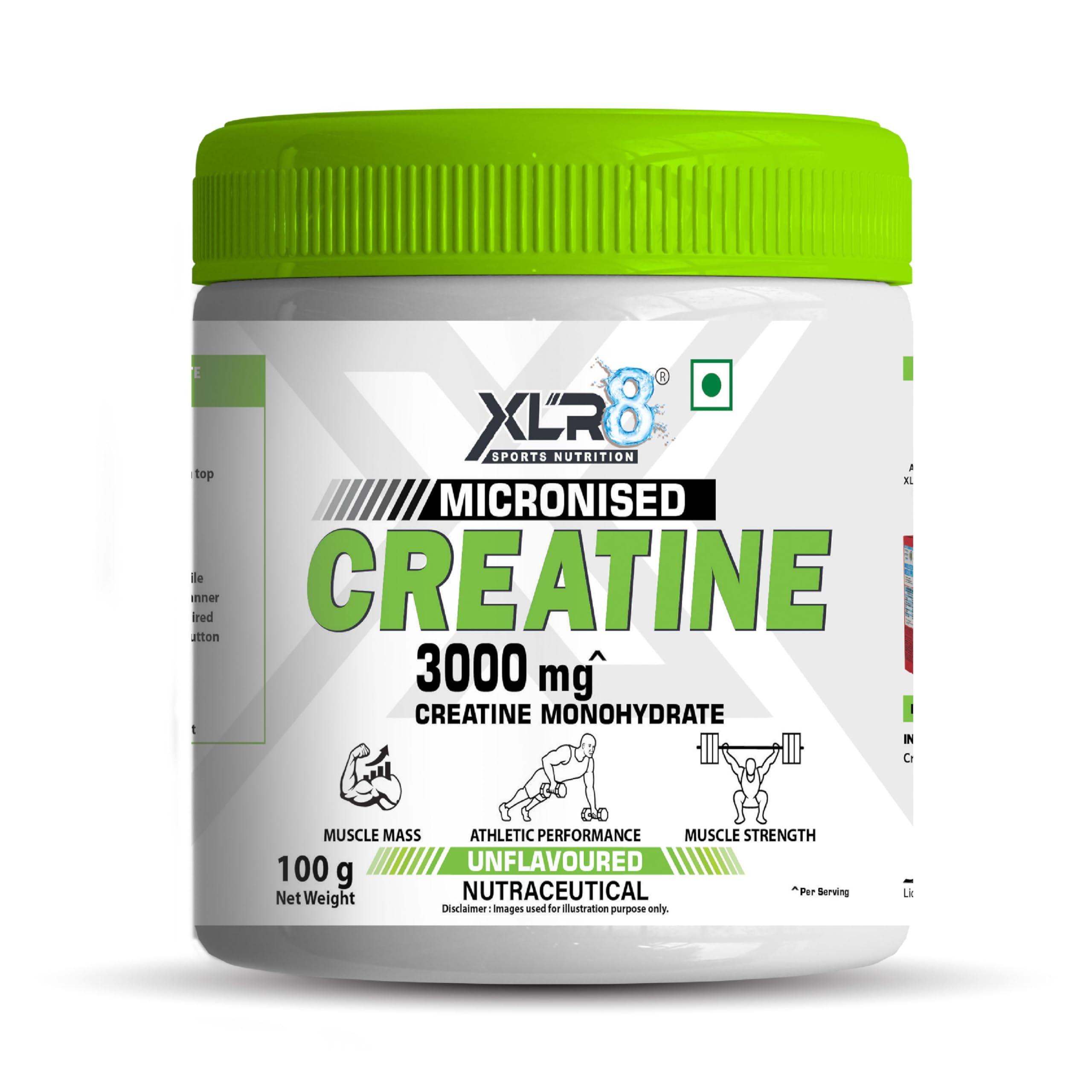 XLR8 Creatine, Micronised Creatine Monohydrate Powder Provides 33 Servings and 3g Creatine Per Serving (Unflavored, 100 gm) (B0BQYHMZBW) Amazon Price History, Amazon Price Tracker