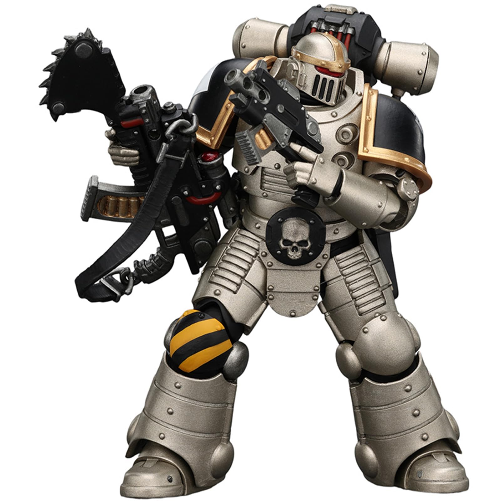 JOYTOY Warhammer 40k Horus Heresy，Iron Warriors MkII Legionary 3 with Bolter and Bolt Pistol 1/18 Action Figure Collect And Display Model