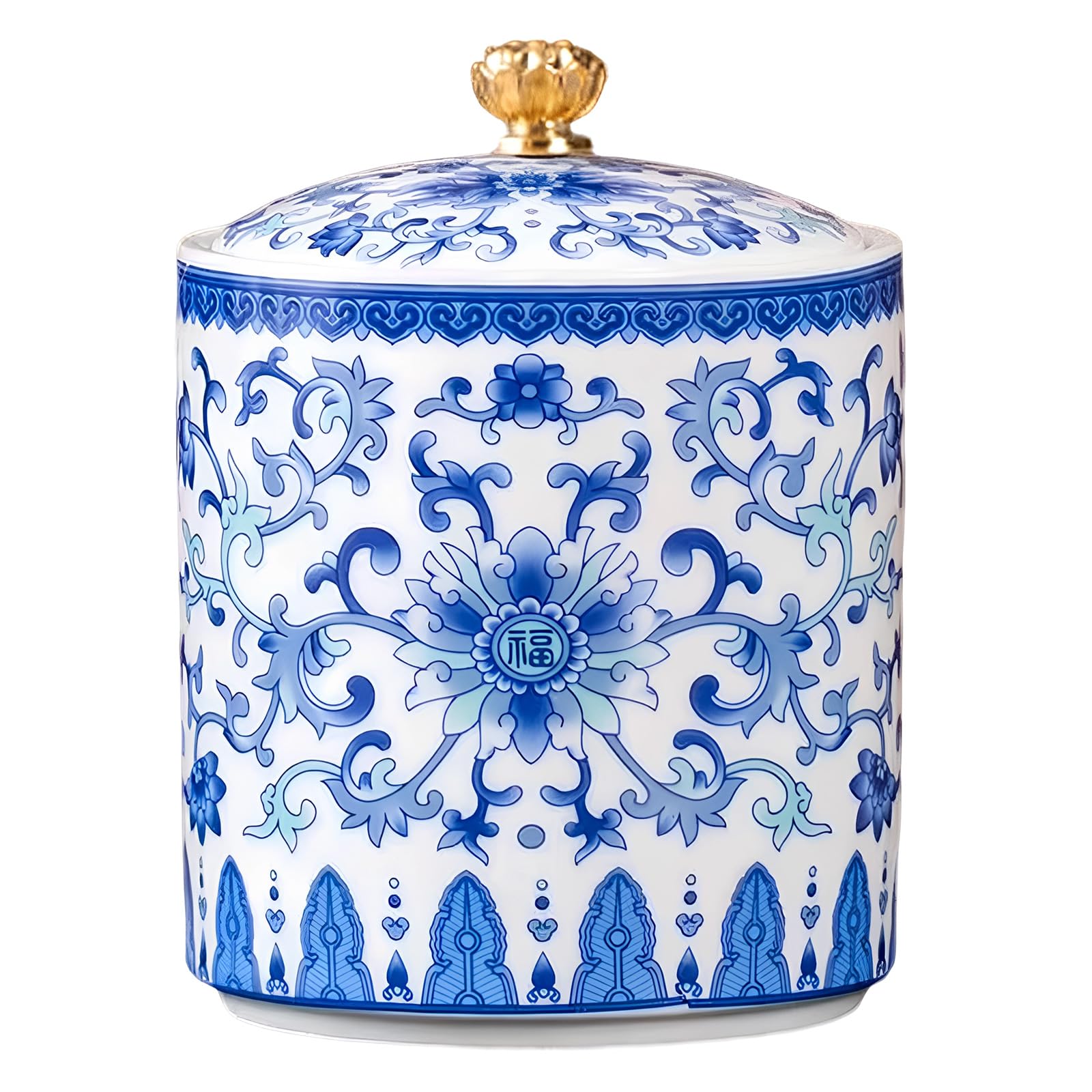 ZBIianxer Efficient Retro Ceramic Tea and Salt Container with Sealed Lid for Kitchen Use and Artistic Decoration Kitchen Storage Solution