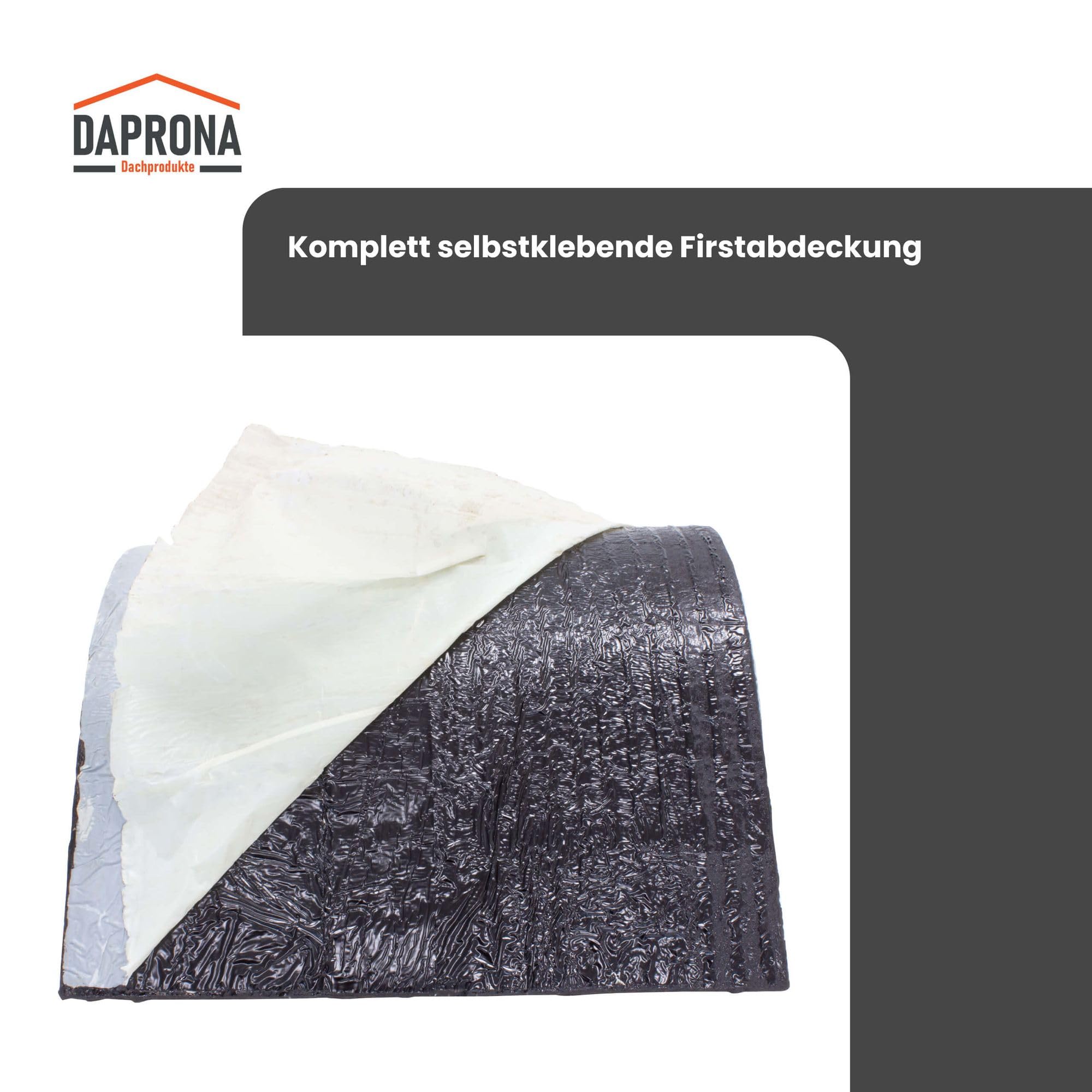 Firstabdeckung für Bitumen Dachschindeln, selbstklebend, Grau 5m x 32cm Rolle, Dachpappe Schindeln für Gartenhaus, Carport & Vogelhaus- zur Dachabdichtung am First