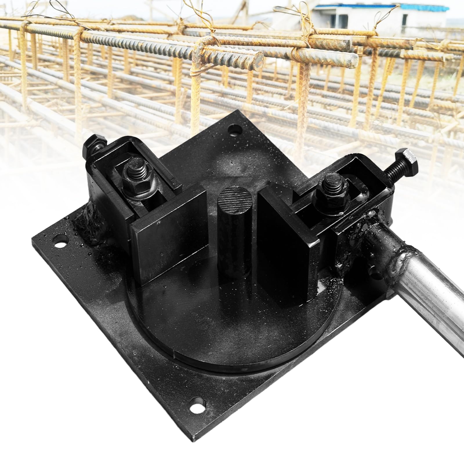 Macchina Piegatubi Manuale, Barra in Acciaio Bender Costruzione 1-14mm Armato Strumento di Piegatura Asta In Acciaio Bar Bender di Costruzione per Acciaio Rotondo/Acciaio di Rinforzo/Ferro Piatto