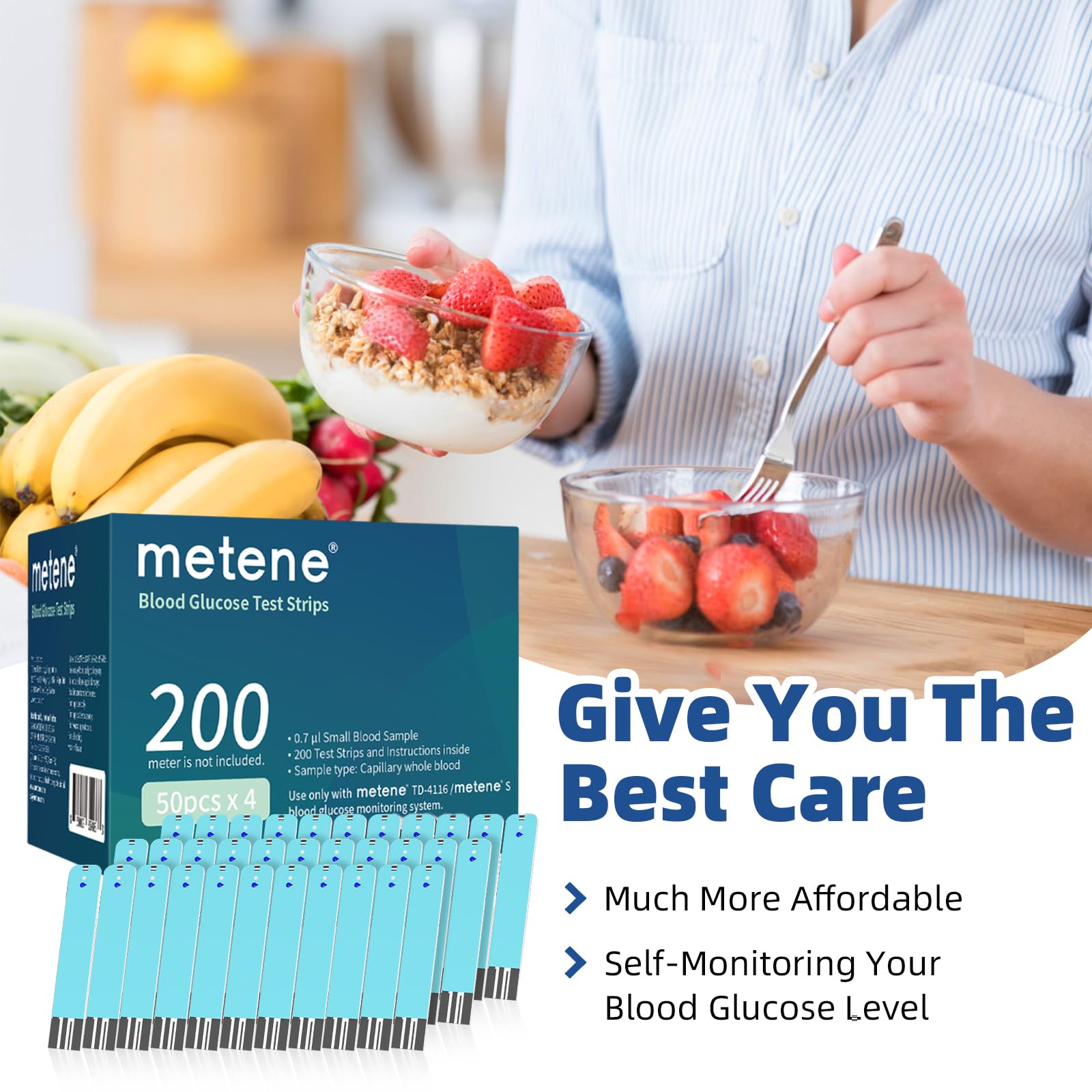 Blood Glucose Test Strips - 200 Count -7
