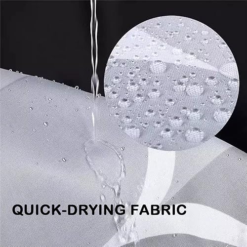 Miniatura 5 de Cortina de ducha con diseño de bolas de Navidad rojas, diseño retro, color blanco, hojas de pino y bayas, caja de regalo de Navidad, día festivo,