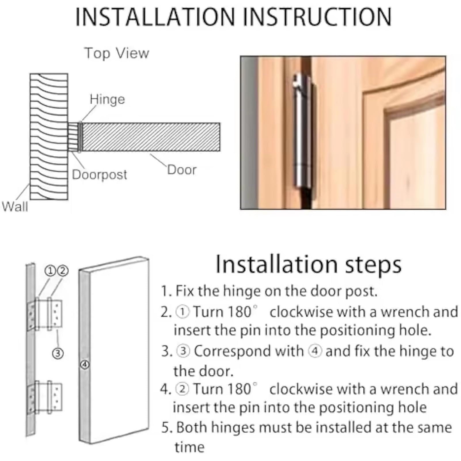 Portes battantes pour espaces intérieurs, construction robuste en bois massif pour une utilisation durable dans diverses portes