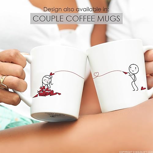 Miniatura 6 de BoldLoft - Fundas de almohada para parejas, regalos de novio o marido, regalos de Día de San Valentín, regalos para él y para ella, regalos para