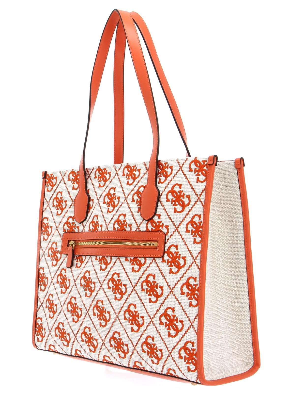 GUESS Shopper Silvana Girlfriend Tote Orange Logo mehrfarbig