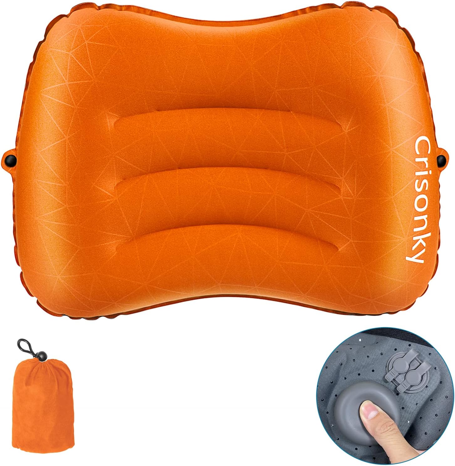 Camping Pillow Inflatable Pillow Pillows for Backpacking & Travel, Lumbar
