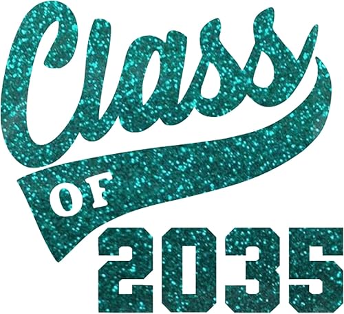 Vista 19 de Graduation Iron On Transfer, Class of 2035 Tshirt Decal, High School College Senior Shirt Sticker, HTV Graduate Patch, Pick Size Color, Iron-On