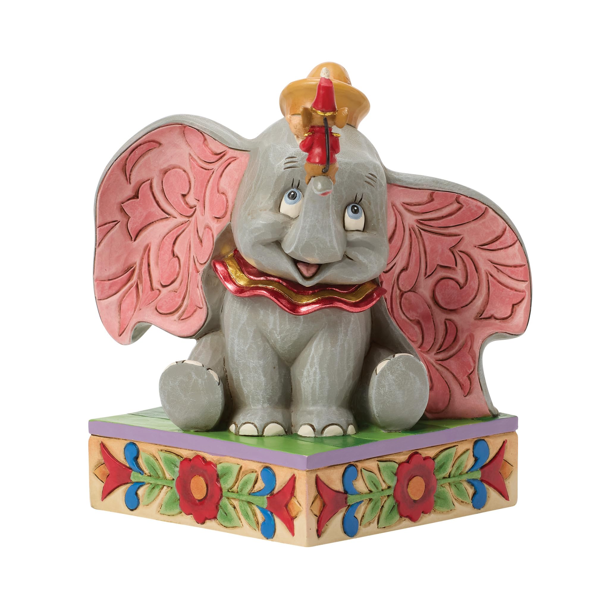 Enesco Disney Traditions by Jim Shore Dumbo and Timothy Mouse Figurine, 6 Inch, Multicolor