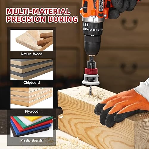 Miniatura 6 de Juego de 7 brocas avellanadas con tope de profundidad, brocas HSS M2 de 18 pulgadas, 964 pulgadas, 532 pulgadas, taladro + 38 pulgadas 82 , taladro