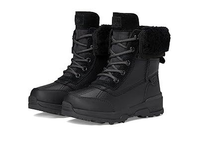 UGG Kids Adirondack Boots XXV (Toddler/Little Kid/Big Kid) Kids Shoes Black : 12 Little Kid M, Leather/Suede