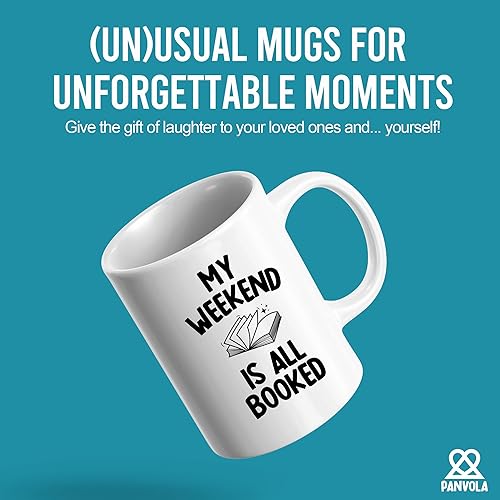 Miniatura 2 de My Weekend Is All Booked Librarian Book Lover Taza de café de 11 oz para lector de lectura Biblioteca de Ciencias para estudiantes de cerámica,
