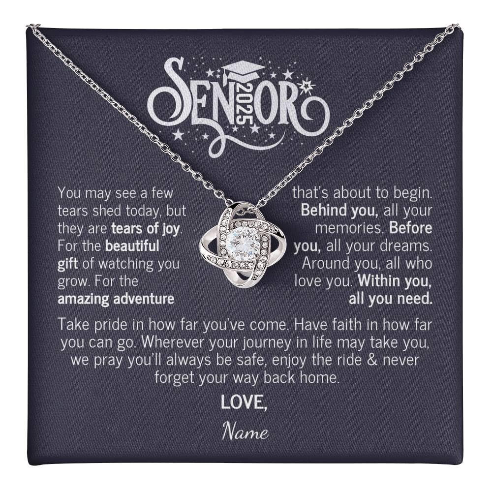 Customize Senior Graduation Gifts - Inspirational Necklaces for Women, High School, College Graduation Gifts for Her, Personalized Gift for Daughter