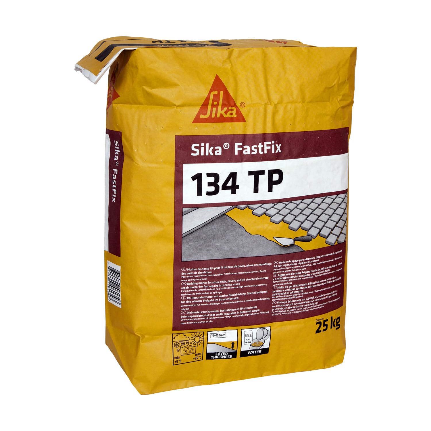 SIKA - Mortero - Sika Fastfix - Gris - deal para carreteras con tráfico, zonas peatonales, aparcamientos y entradas de vehículos, calles, jardines y paisajismo - 25g