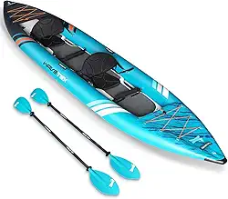Caiaque Inflável Para 2 Pessoas, Caiaque Tandem Leve E Durável, Caiaques Infláveis Para Adultos - Liberte A Alegria De Remar Em Tandem Em Rios, Lagos E Águas Costeiras