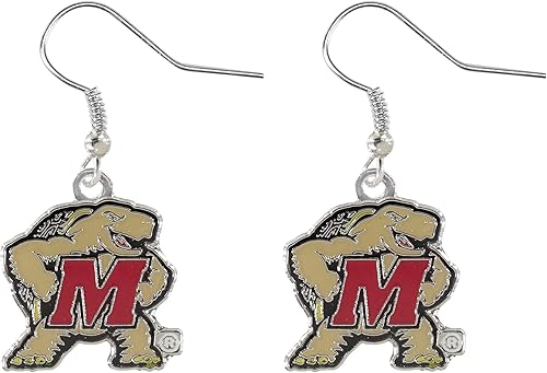 Miniatura 14 de aminco NCAA - Aretes colgantes unisex para adultos con logotipo de la NCAA North Carolina Tar Heels