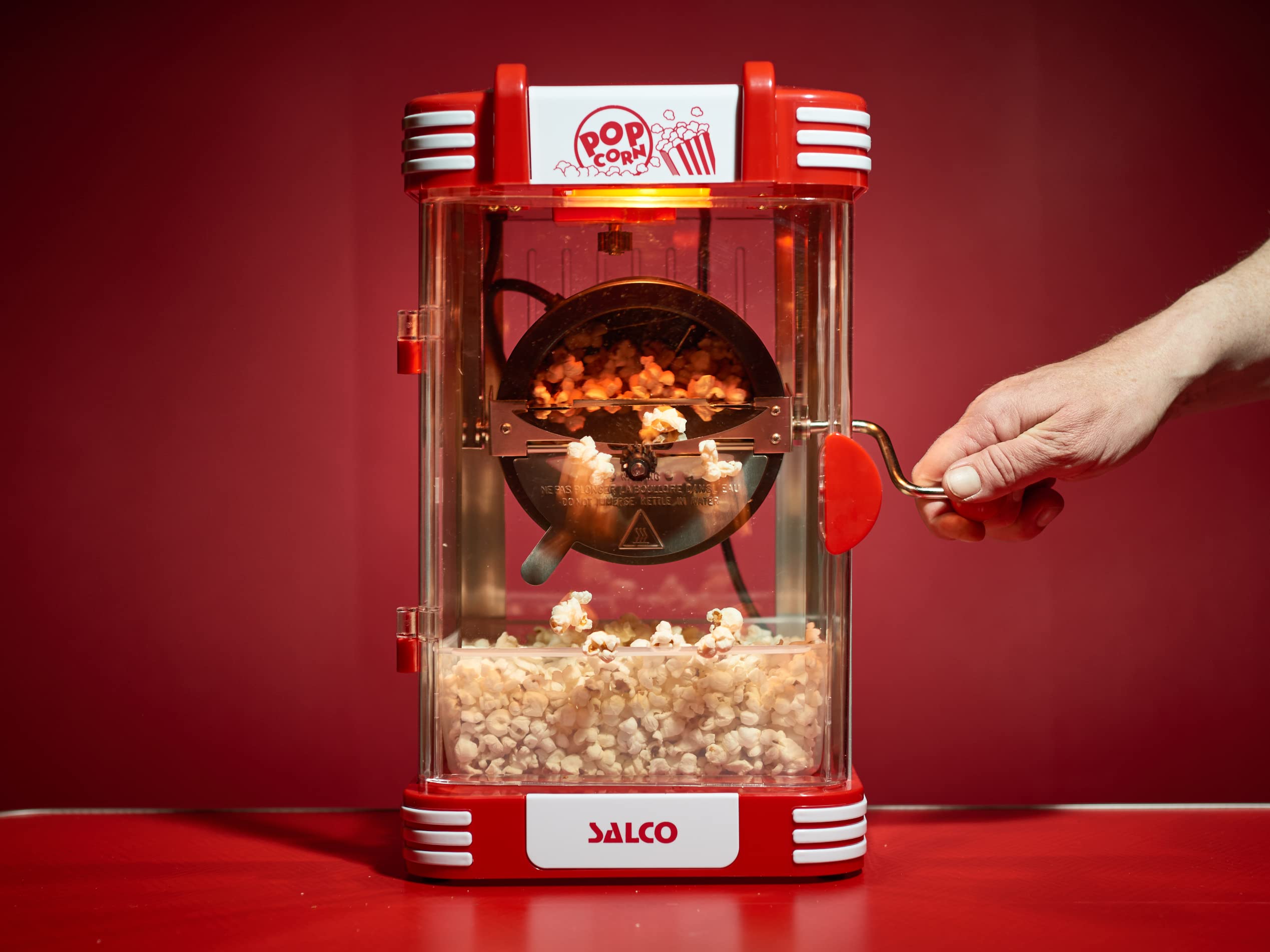 Salco Maszynka do popcornu w stylu retro SNP-24