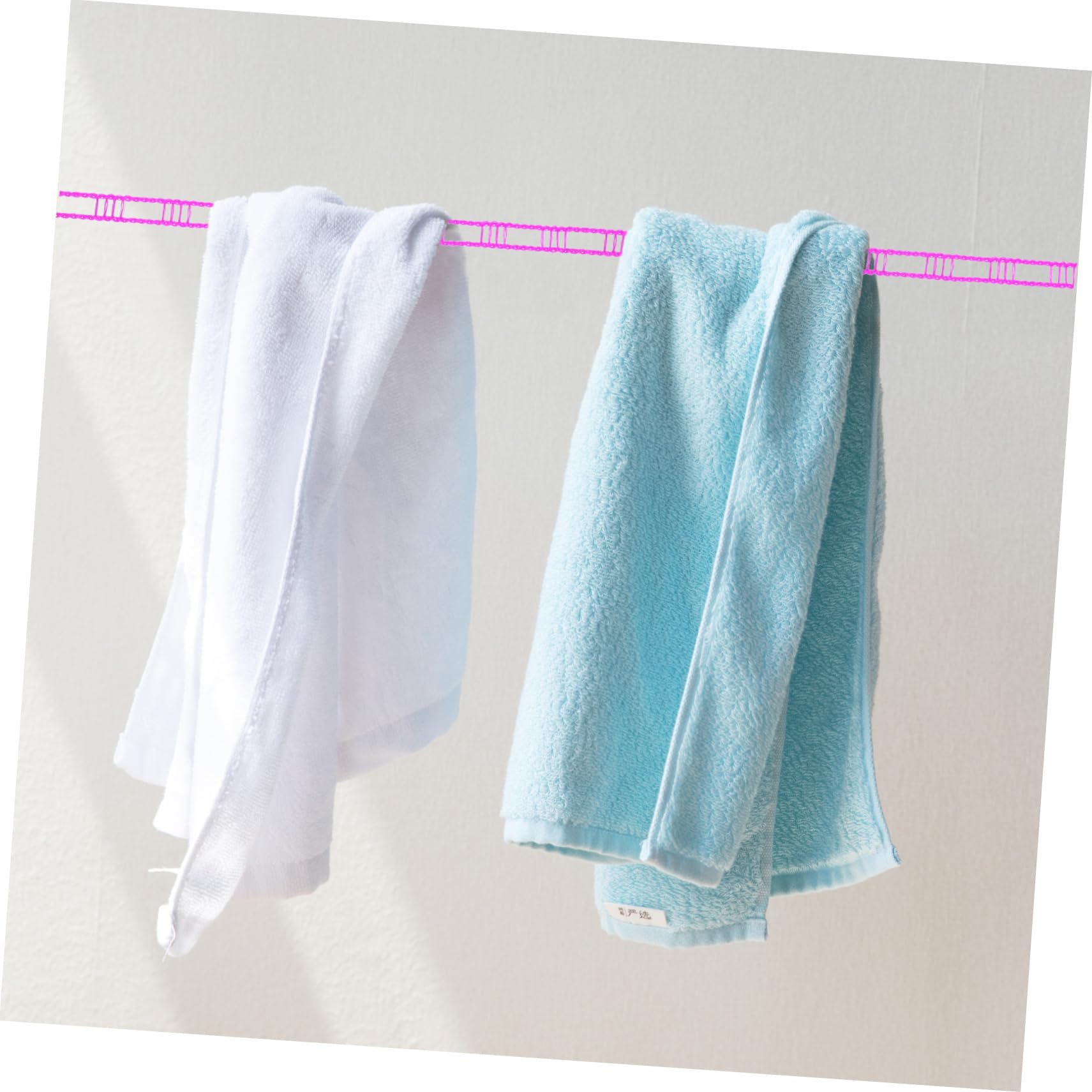 PRETYZOOM 4sets Windproof Clothesline Nylon Laundry Line for Outdoor Travel Each Clothesline Rope with Hooks for Camping and Laundry Use 3rolls*4