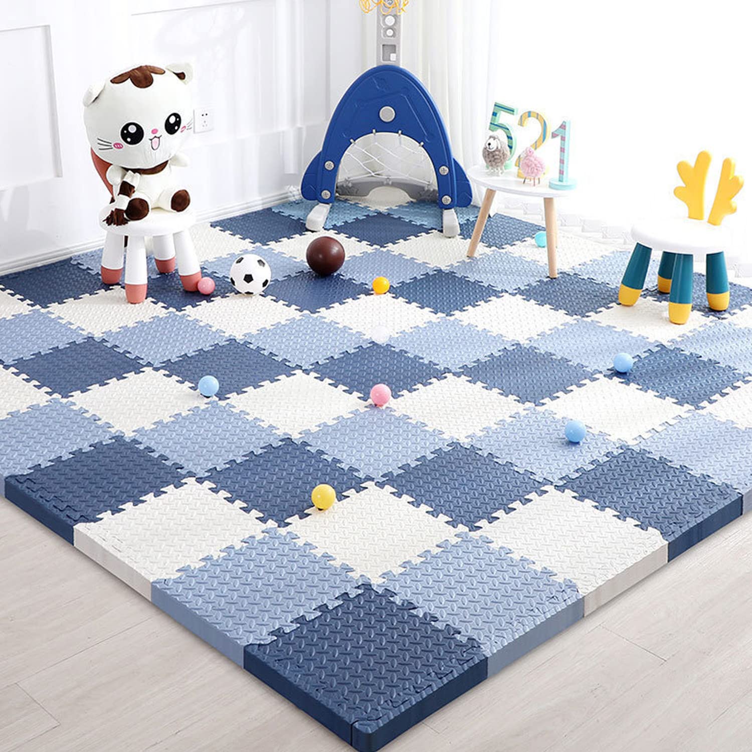 Buy Foam Toddlers Play Mat,6pcs Thick & Soft EVA Foam Interlocking