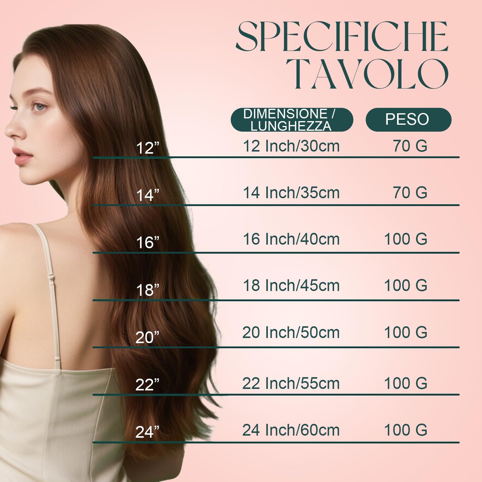 Easyouth Extension Capelli Veri Tessitura Marrone Balayage Extensions Capelli Umani Double Weft Ombre Marrone Scuro Medio Extension Human Hair Tessitura Lisci #2/8/2 35cm 70g