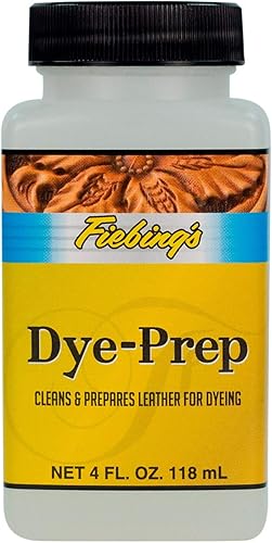 Fiebing's Botella de 4 onzas líquidas de preparación de tinte para cuero, Claro
