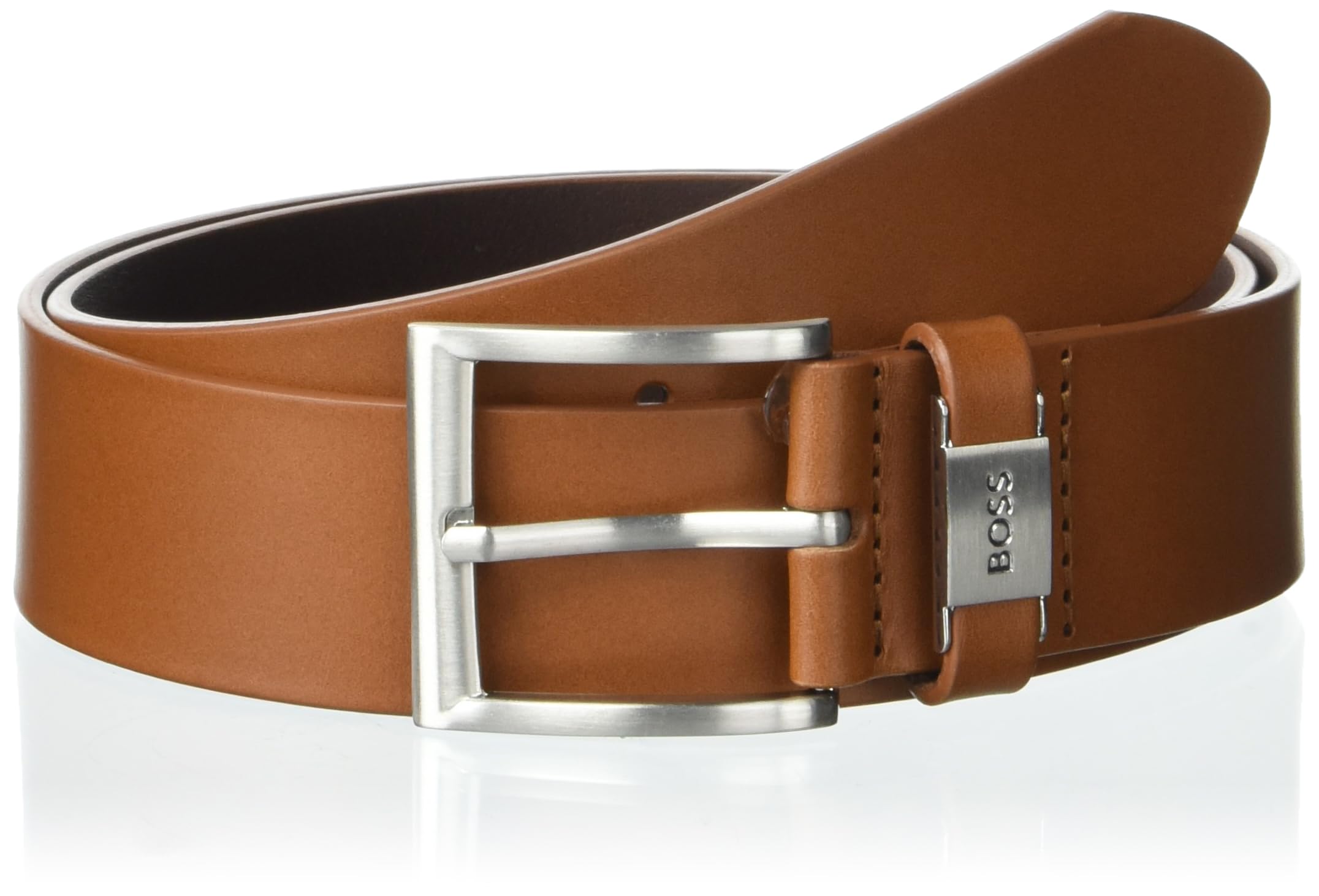 mens Plaque Logo Bold Buckle Belt