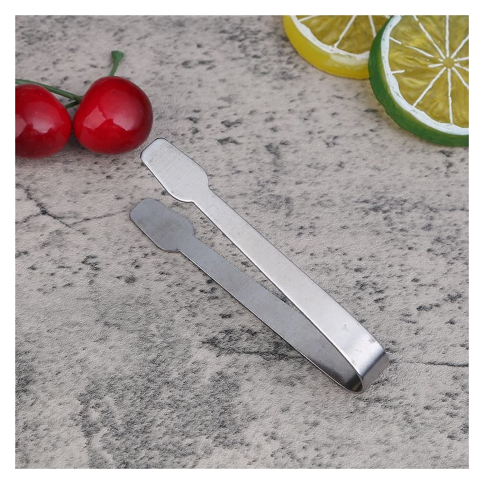 Zange Mini Eiswürfelzange Zuckerclip Edelstahl Eiszange Küchenwerkzeug Küchenzubehör