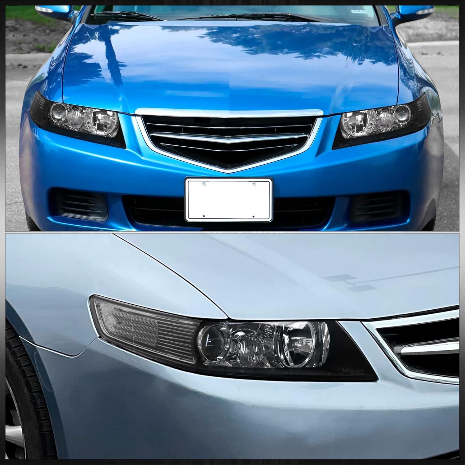 AJP Distributors Headlights Headlamps Front Driving Head Lights Lamps LH+RH Complete Assembly Pair Compatible/Replacement For TSX Sedan CL9 2004 2005 2006 2007 2008 04 05 06 07 08