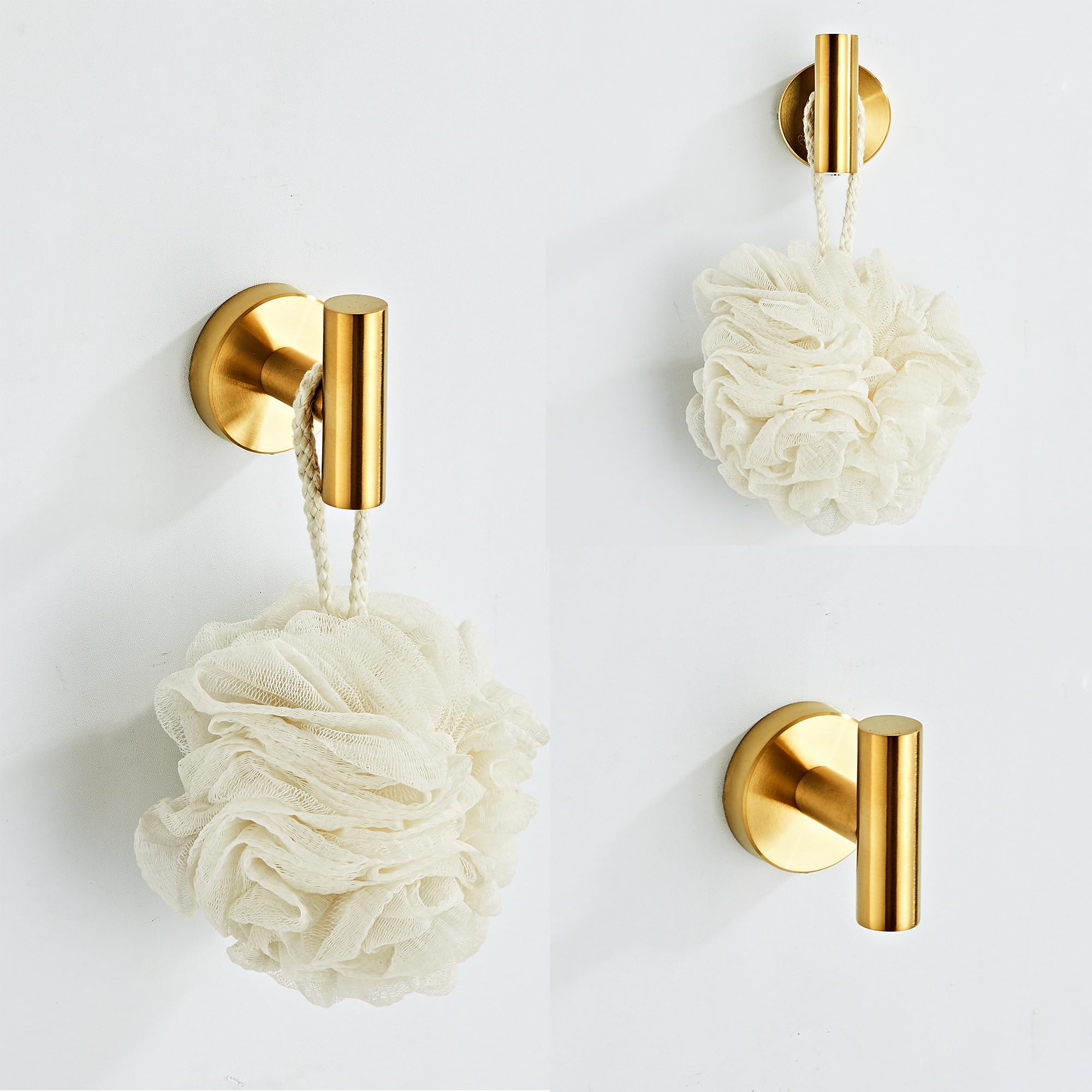 Brushed Gold Bathroom Hardware Set 5 Piece with Towel Racks for Bathroom, SUS304 Stainless Steel Bath Towel Bar Set, 24 Inch Wall Mounted Accessories Kit… — Amazon image 7
