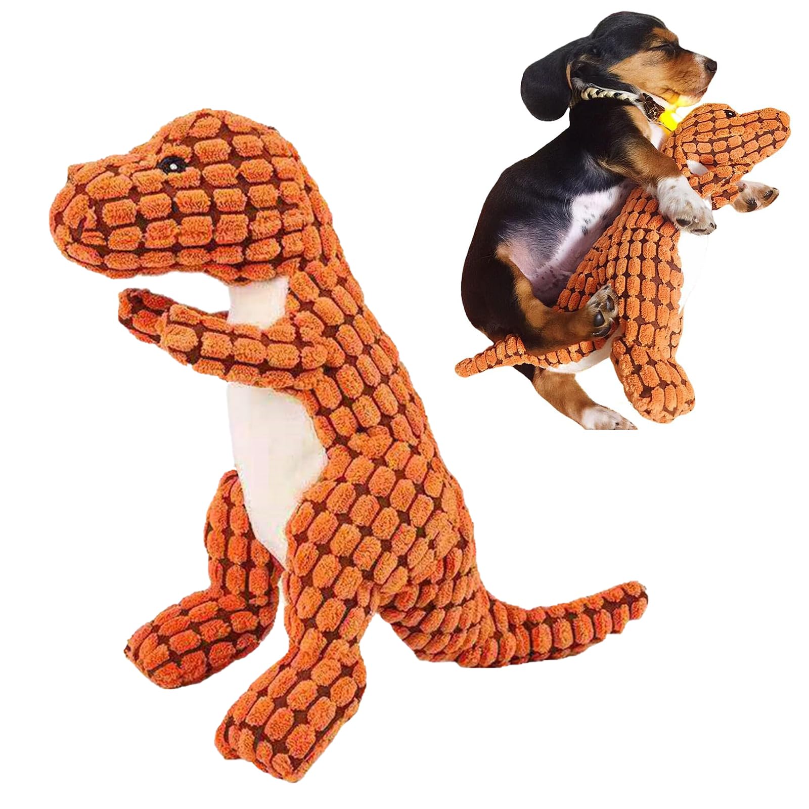 ✾未使用✾犬　おもちゃ　ティラノサウルス　　ペット　噛みつき解消 Amazon | 噛んでも壊れない犬のおもちゃ かみつきザウルス ストレス