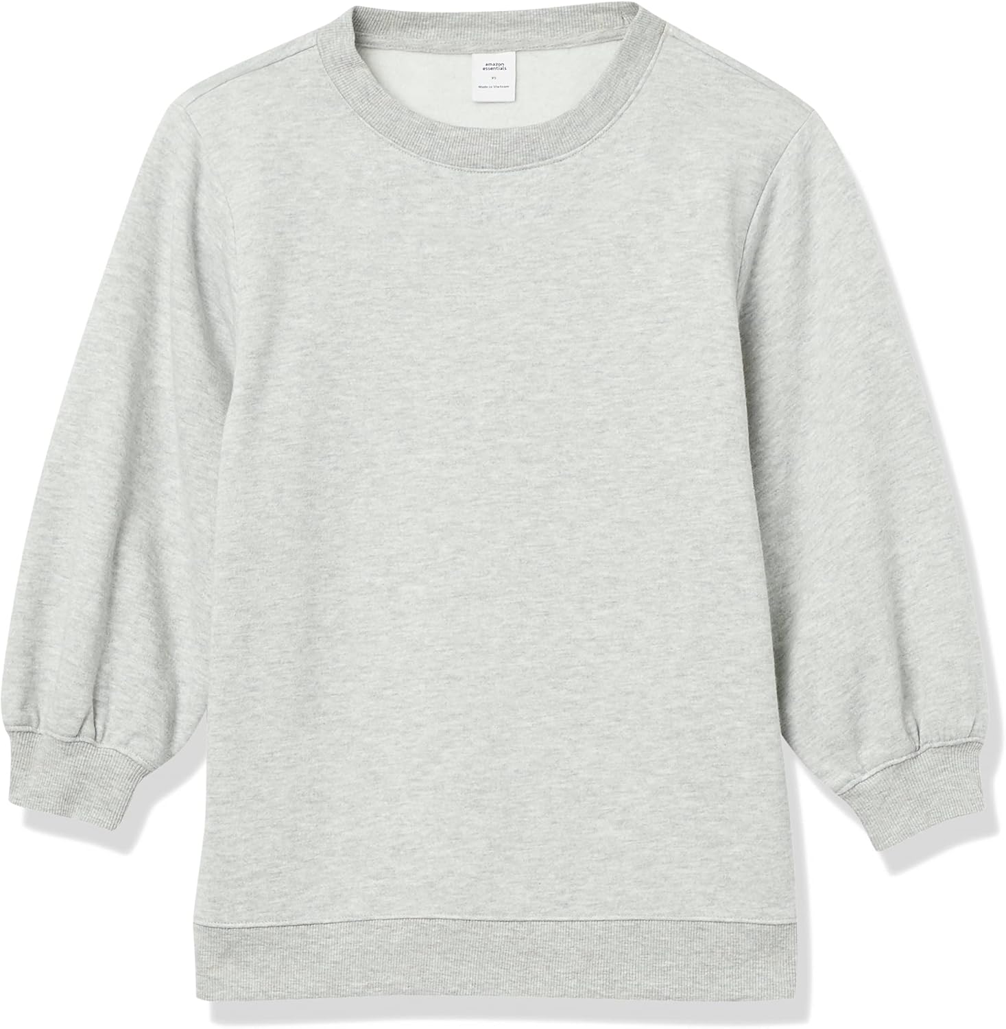 Amazon Essentials womens French Terry Fleece Crewneck Sweatshirt with Sleeve Detail - Image 5