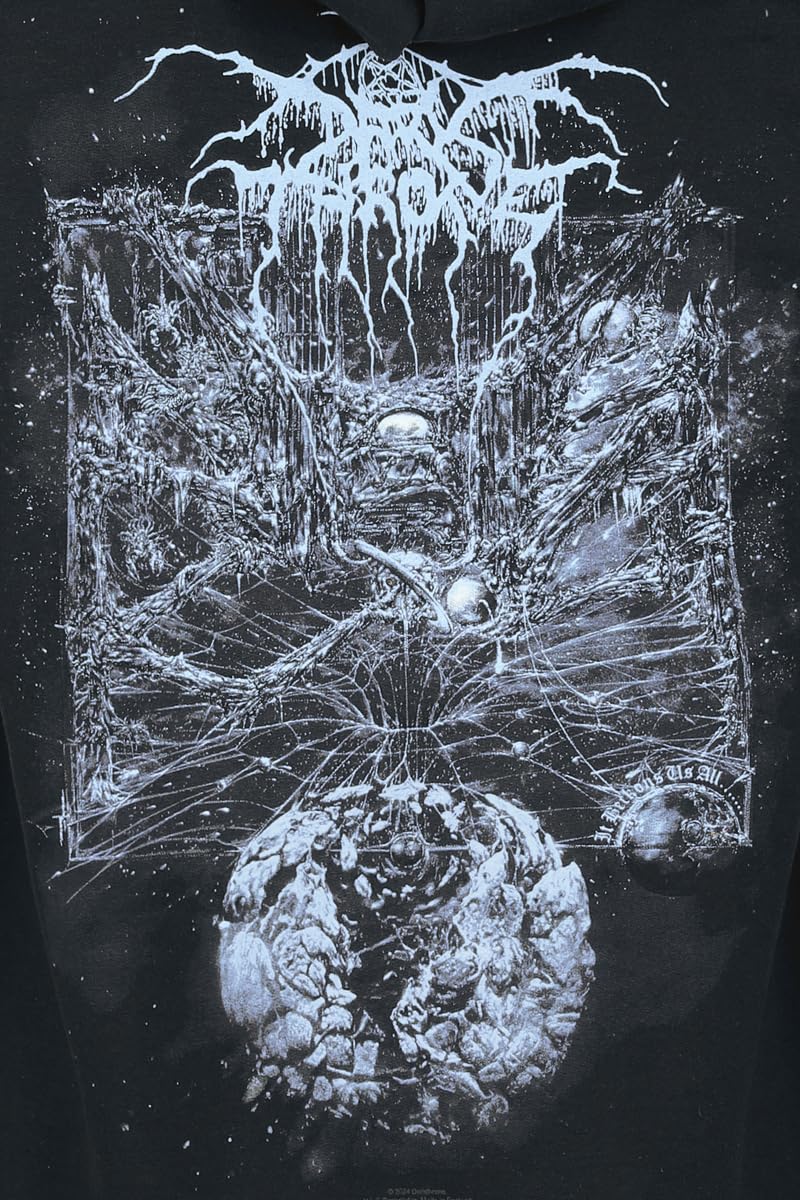 Razamataz Darkthrone, felpa con cappuccio unisex con zip e scritta "It Beckons Us All"