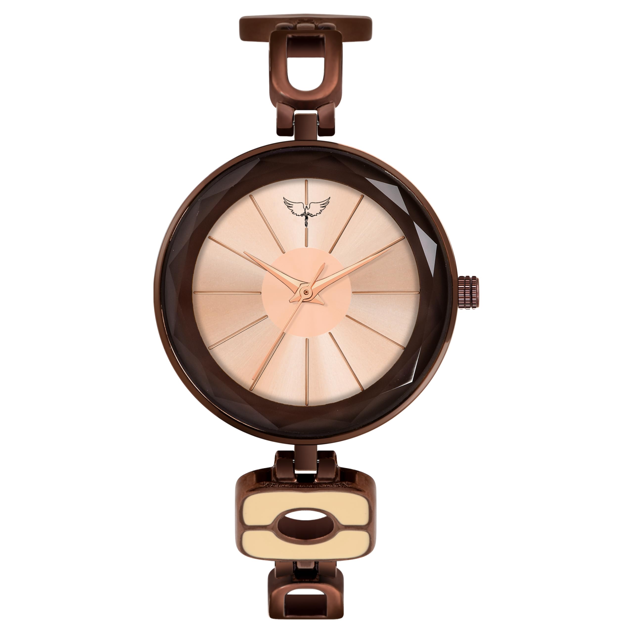 Delight Mother of Pearl Dial Analog Metal Strap Watch for Women-image-36