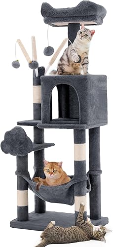 YITAHOME Torre de árbol para gatos de 70.8 pulgadas para gatos de interior, muebles de varios niveles para gatos con postes rascadores, perca