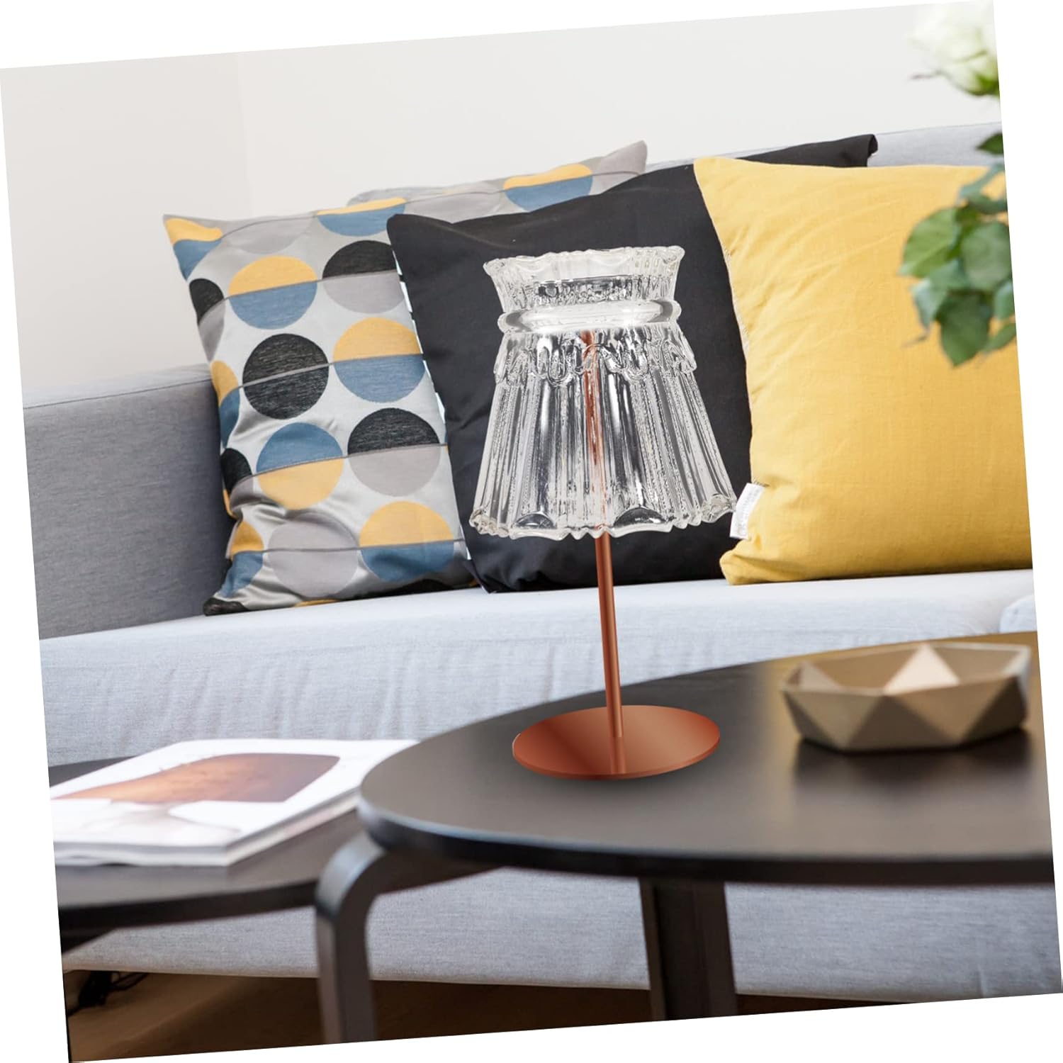 Small Glass Lamp Cover Night Light Cover Suitable for Bedroom Living Room Home Decor