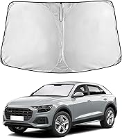 Vista 217 de EcoNour Parasol para parabrisas de camiones con bolsillo de almacenamiento Parasol reflectante de material 240T para protección contra rayos UV