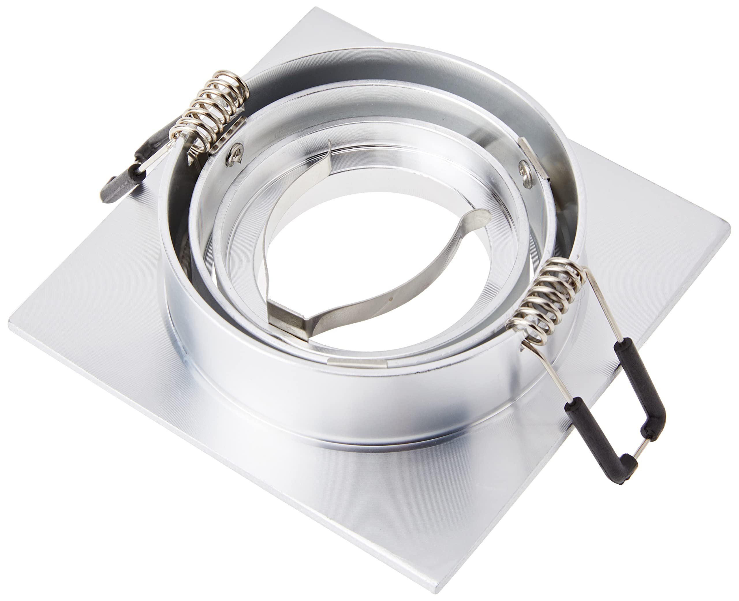 Wonderlamp W-E000103 Spot encastré carré, Aluminium, GU10, Pack 5
