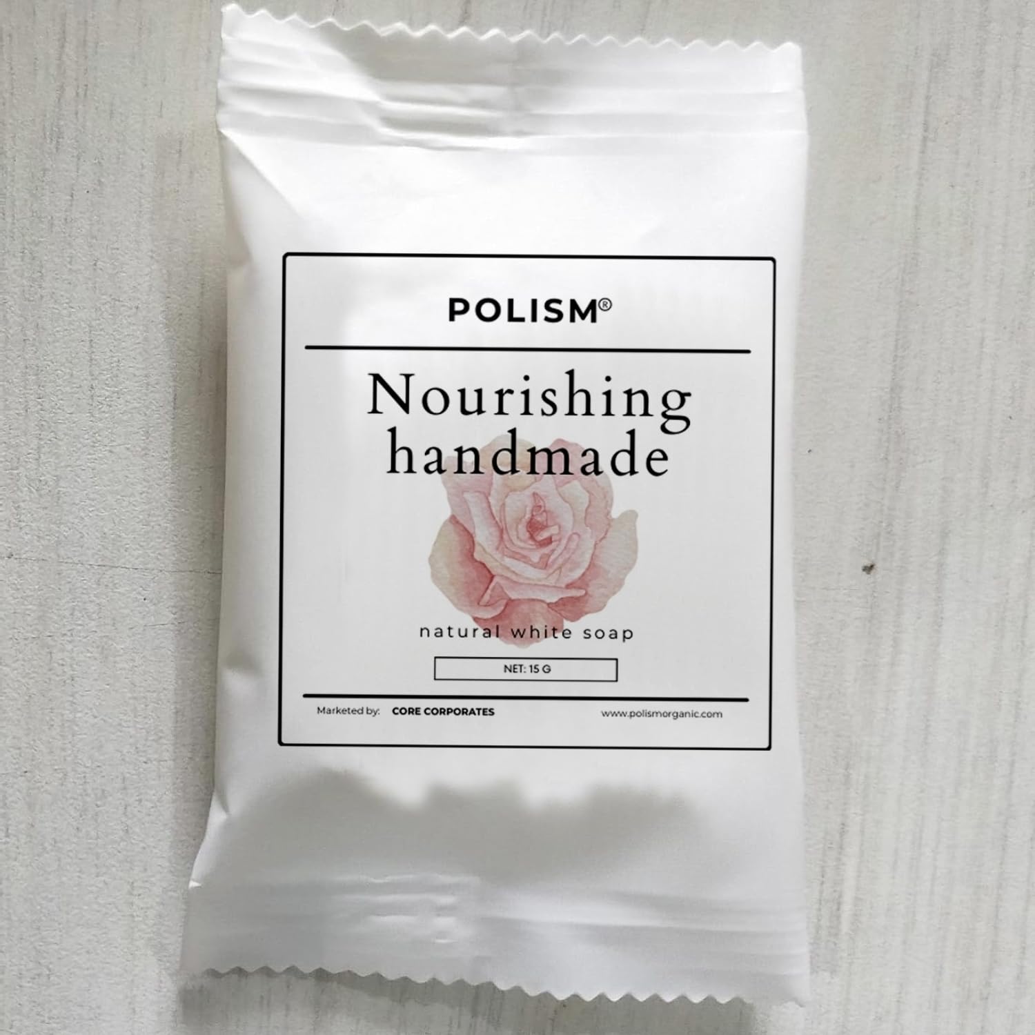 Polism Hotel Soap 15g Square (Pack of 200) - Hygienic White Pouch with New Age Packing | Ideal for Hotels & Hospitality Industry