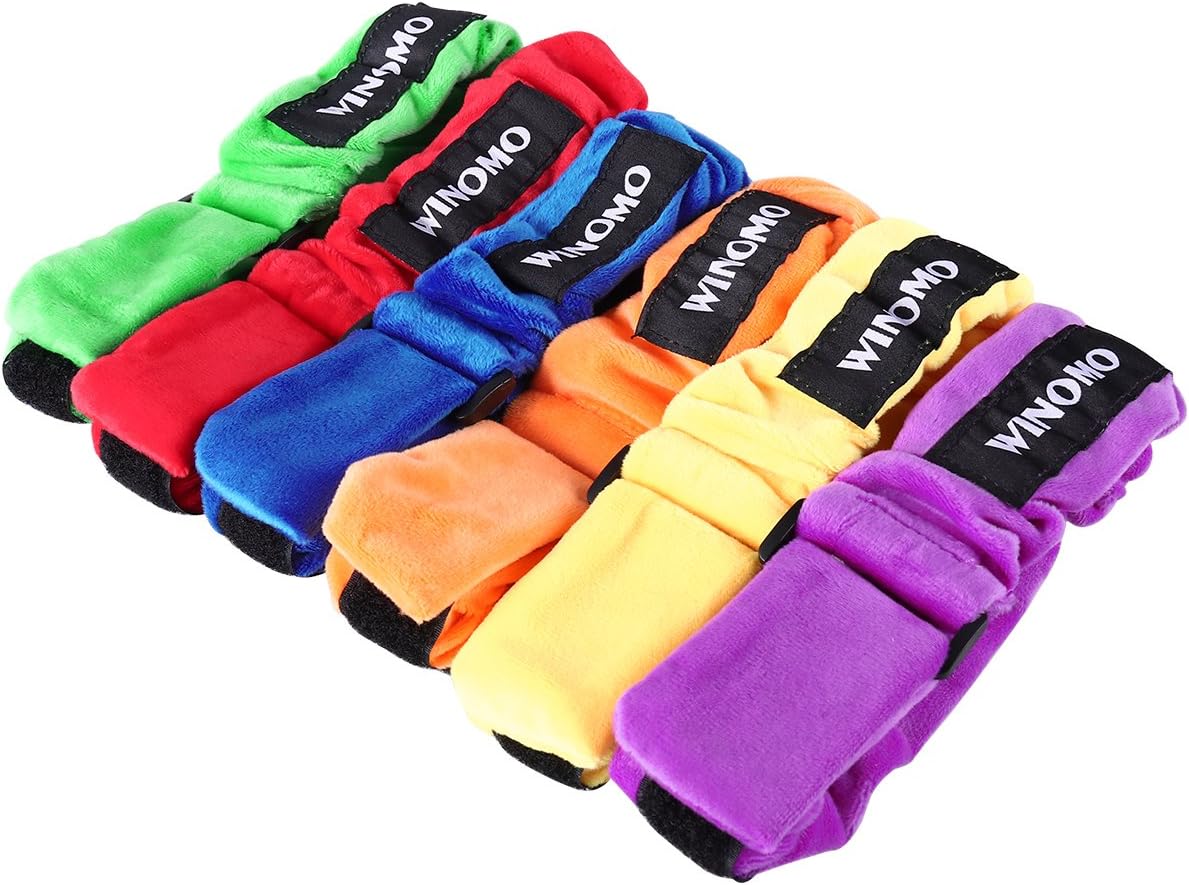WINOMO 3 Legged Race Bands Elastic Tie Rope Straps Birthday Party Games for Kids Legged Race Game Carnival Field Day Backyard and Relay Race Game Christmas game