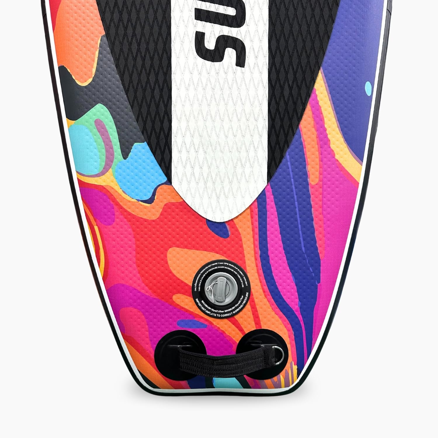 Suprfit SUP Board Water Marble | All in One Set: SUP Board, Hochwertiger Rucksack, Teleskop Paddel, Double-Action Luftpumpe, Leash, Slide-In Finnen Set, Reparatur Set