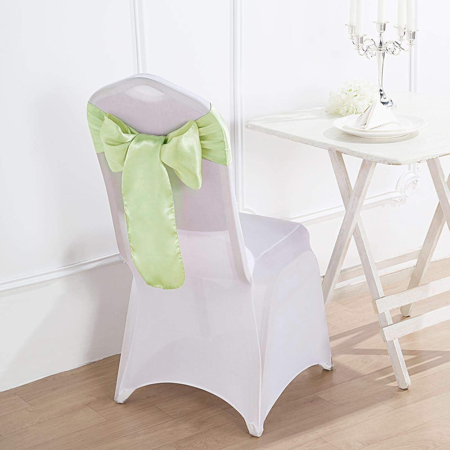 Amazoncom Balsacircle 50 Apple Green Satin Chair Sashes Bows Amazoncom Balsacircle 50 Apple Green Satin Chair Sashes Bows