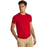Tommy Hilfiger Uomo Stretch Slim Fit Tee Mw0mw10800 Maglietta a Maniche Corte