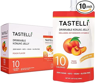 Amazon.com: TASTELLI KONJAC Jelly: 10 Calories, Zero Sugar 