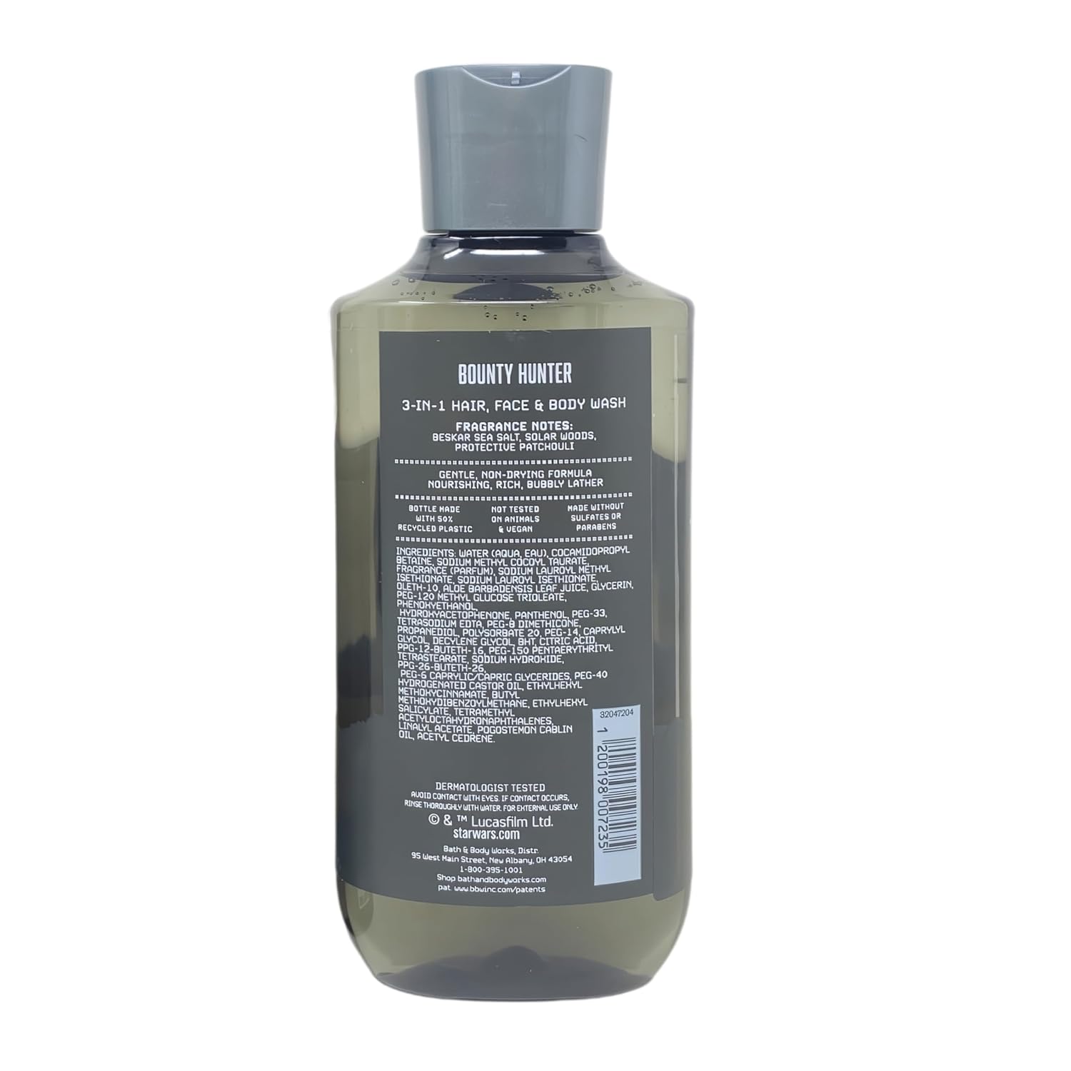 Bath & Body Works Limited Edition The Mandalorian and Grogu - Bounty Hunter - Body Cream, Body Spray and 3-IN-1 Hair, Face and Body Wash with a Starry Night Bar Soap