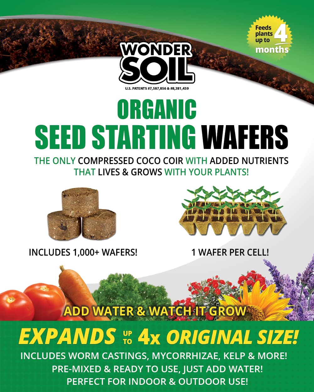 Buy WONDER SOIL 1000 Seed Starter Pellets Ready to Seed Starting