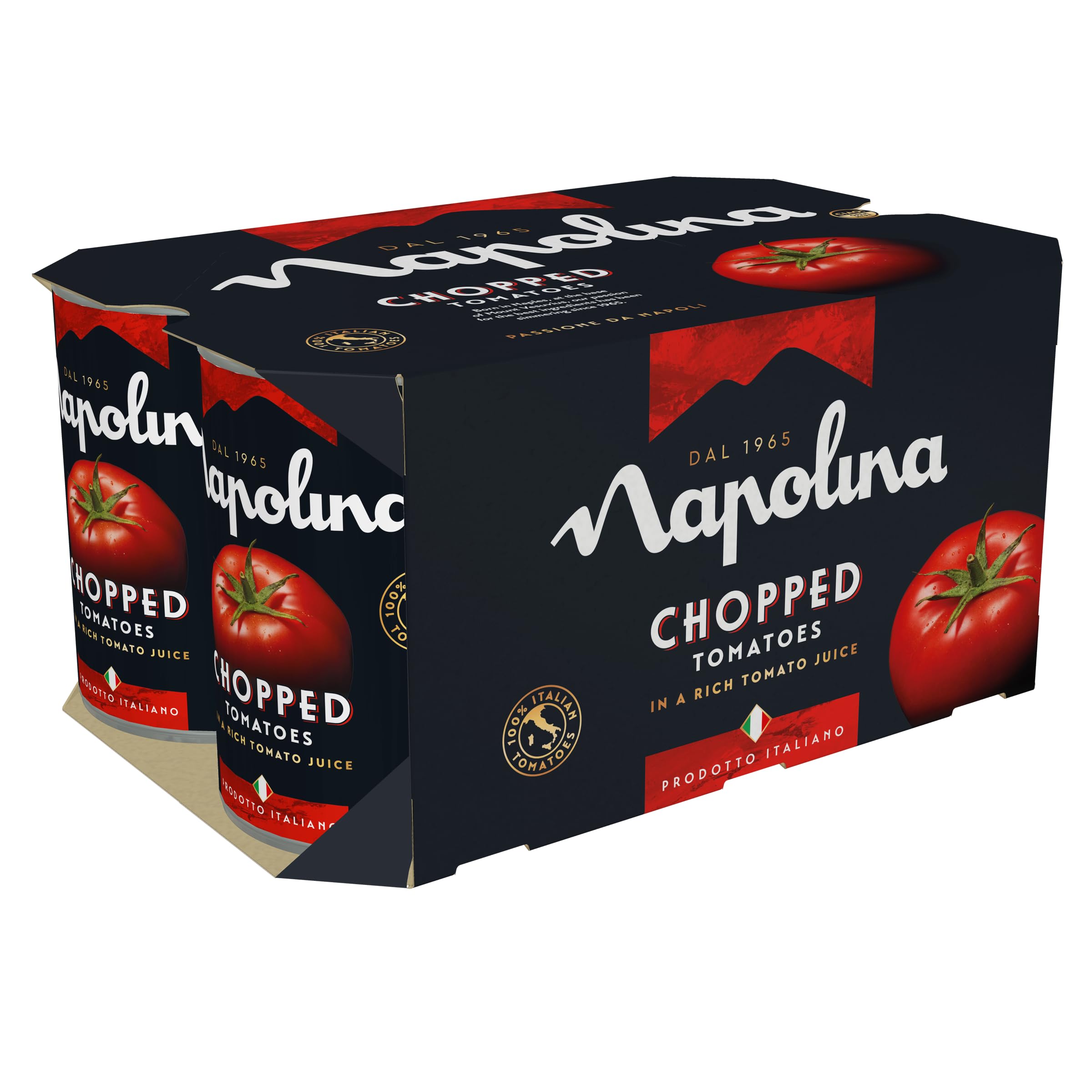 Napolina Chopped Tomatoes, 6 x 400g