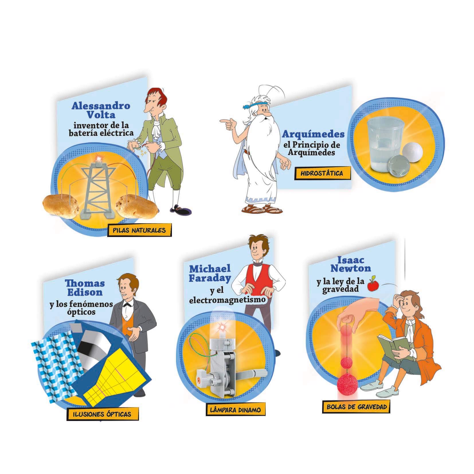 Educa - Once Upon A Time Kit Scientifique avec 30 expériences : électromagnétisme, électricité, gravité, Optique, hydrostatique, etc. à partir de 8 Ans (18859)