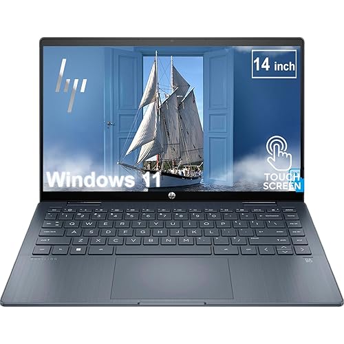 HP Pavilion 14 Inch 2-in-1 Touchscreen Laptop | Intel i3-1215U, 6-Core Processor | 8GB RAM, 1TB SSD | Windows 11 | Space Blue | WiFi 6 | Intel UHD Graphic | Bluetooth 5.0 | 360 Degree Hinge