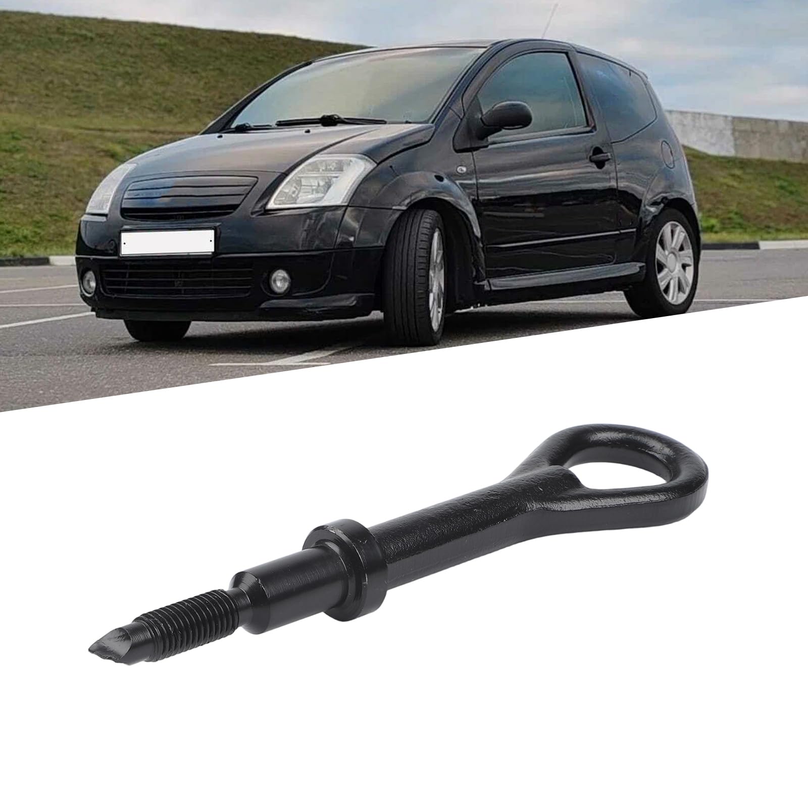 Crochet de remorquage de voiture en alliage pour Peugeot 206 207 307 406 407 pour Citroën C2 C3 C5 pour Fiat et Scudo